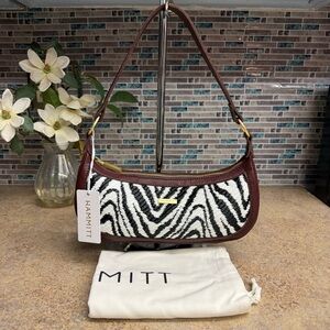 NWT Hammitt Becker Zebra Cherrywood purse
